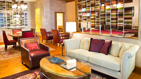 suite living and dining room