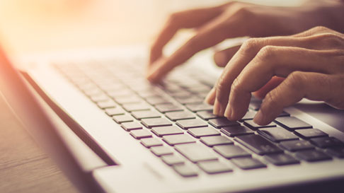 on the computer