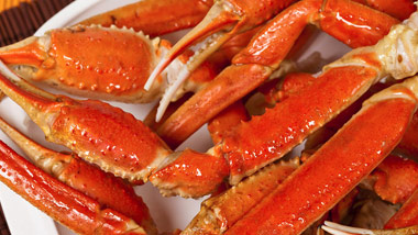 plate of crab legs